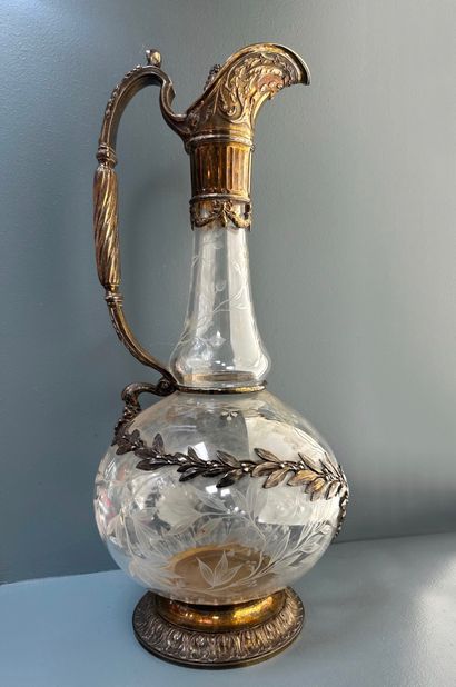 ODIOT. Paire de carafes en argent et vermeil
Odiot...