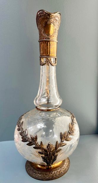 ODIOT. Paire de carafes en argent et vermeil
Odiot...