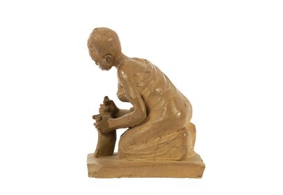 Sculpture by Do Simbigi. Ruwanda 1968. Terracotta...