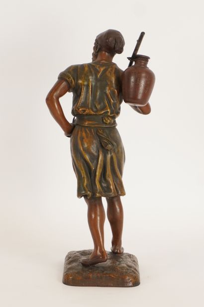 Sculpture. Orientalist figure in regula....