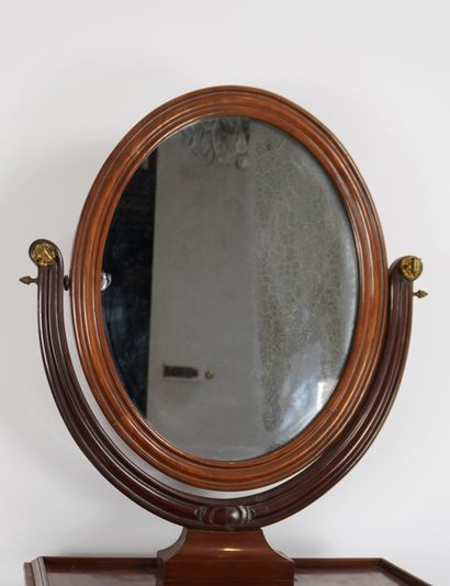 Louis Philippe period Psyché or barber. Circa...
