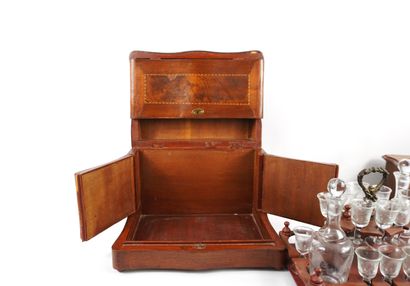 Napoleon III. Liqueur cellar, one bottle...
