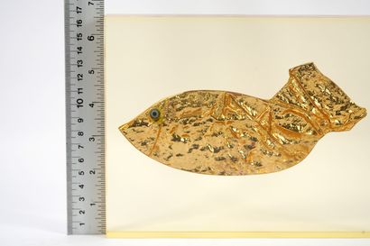 Bezombes Roger (1913-1994). Plexiglas. Inclusion...