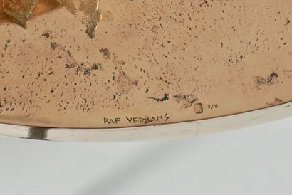 Raf Verjans (1935). Coffee table with circular...