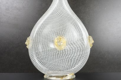 Lamp base in Murano blown glass. H 42 cm....