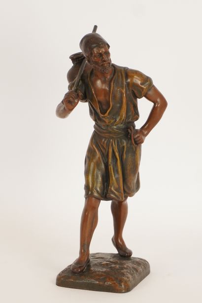 Sculpture. Orientalist figure in regula....