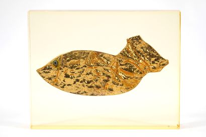 Bezombes Roger (1913-1994). Plexiglas. Inclusion...