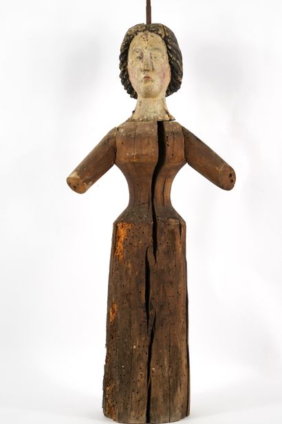 Carved wooden puppet Second half of 18th...