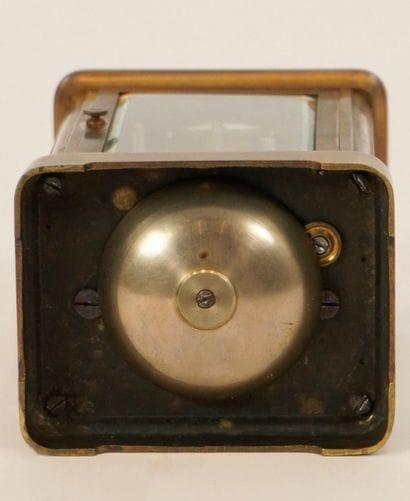 Frans MEEUS. Brass table clock or officer's...