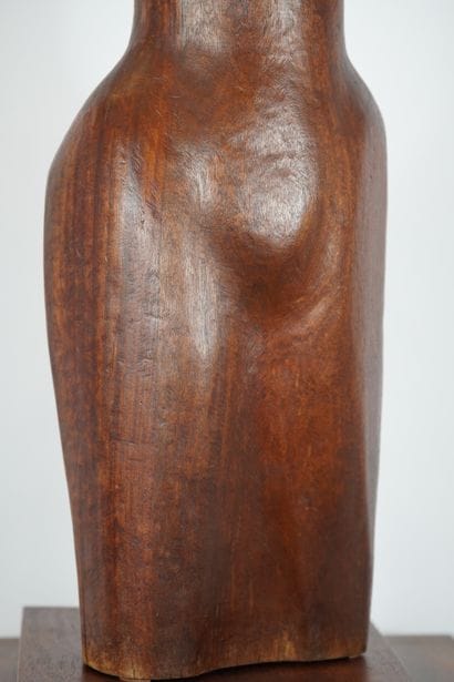 Wooden sculpture. Woman, Belgian or Dutch...