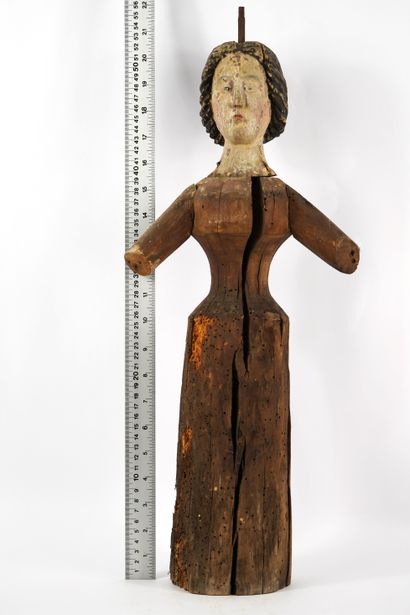 Carved wooden puppet Second half of 18th...