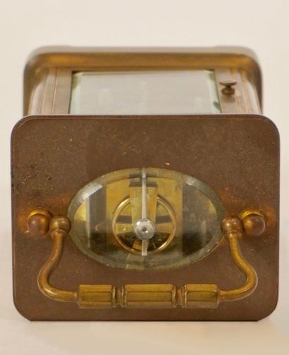 Frans MEEUS. Brass table clock or officer's...