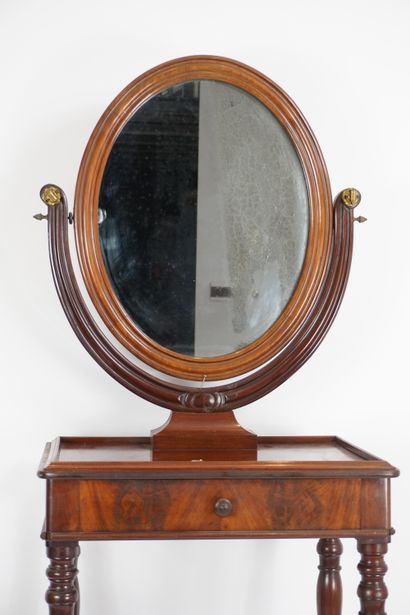 Louis Philippe period Psyché or barber. Circa...