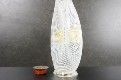 Lamp base in Murano blown glass. H 42 cm....