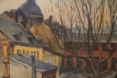 Marcel JASPAR (1886-1952). Huile sur toile....