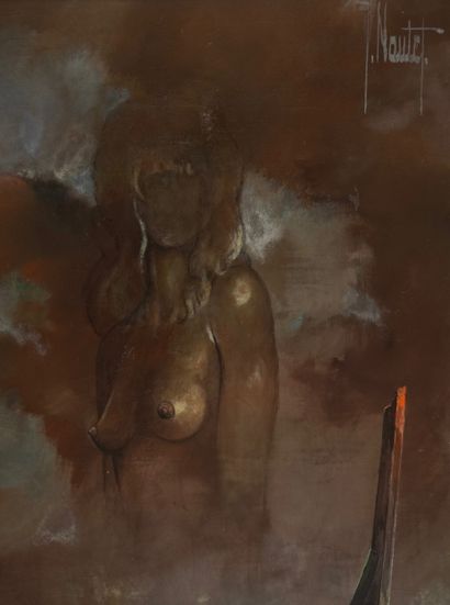 Jean NAUTET (1920). Huile, Signée. Vers 1960....