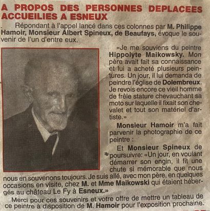 Hippolyte Maikowsky. Russie, Pologne ? Huile...