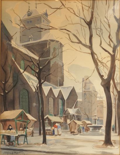 Alfred Martin (1888-1950). Gravure multiple...