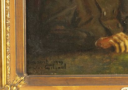 Victor Olivier Gilsoul (1867-1939). Huile...
