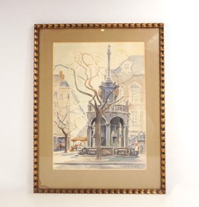 Alfred Martin (1888-1950). Gravure représentant...