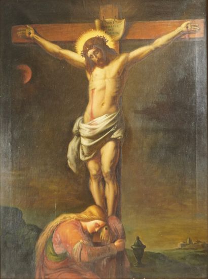 Huile sur toile signée J.G.H. datée 1886....