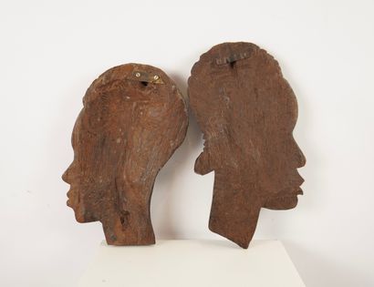 Congo. Arts premiers. 2 sculptures représentant...