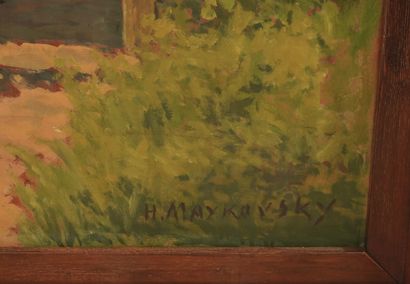 Hippolyte Maikowsky. Russie, Pologne ? Huile...