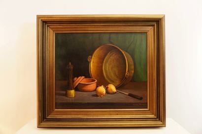Martin Florkin. Huile sur toile représentant...