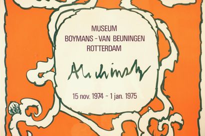 PIERRE ALECHINSKY (1927-) Affiche d'exposition,...