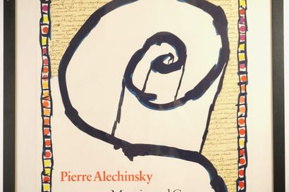 PIERRE ALECHINSKY (1927-) Affiche d'exposition,...
