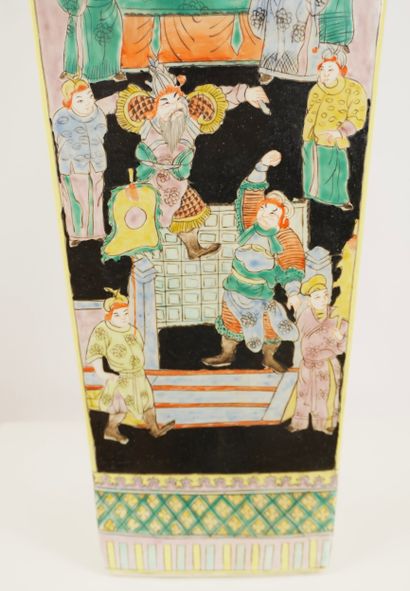 China late 19th century. Black family. 
Porcelain...