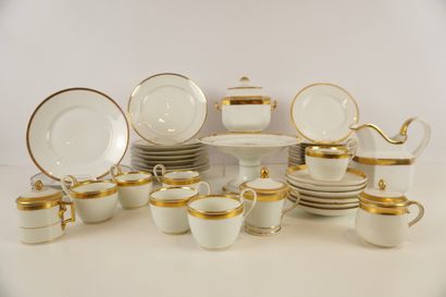 Brussels porcelain. Empire period. 
8 Plates...