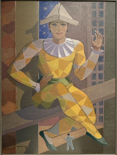 Edgard Scauflaire (1893-1960). Huile sur...