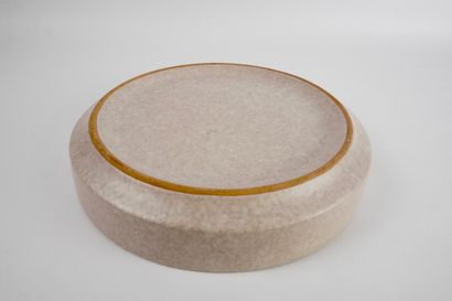 Anonymous 1970. Large round glazed ceramic...