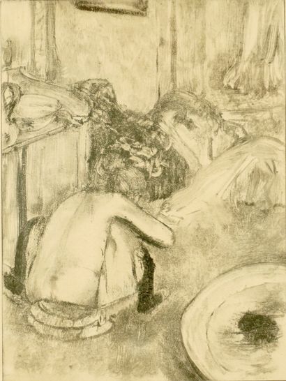 Edgard Degas ( 1834-1917). Based on. Engraving...