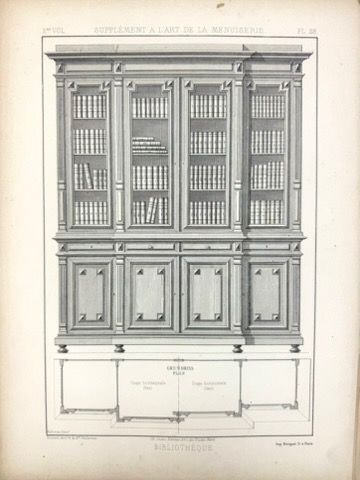 Farde de gravures anciennes sur la menui...