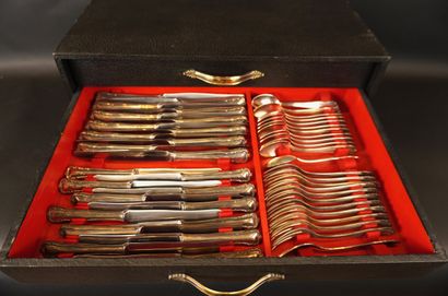 Silver-plated metal. 100/°°° hallmark. 
12...
