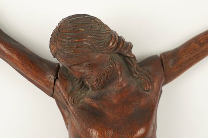 Christ en bois.
Epoque XVIIIe.
Dimensions:...