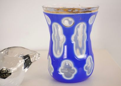 Cristal Saint Louis, coquillage et gobelet...
