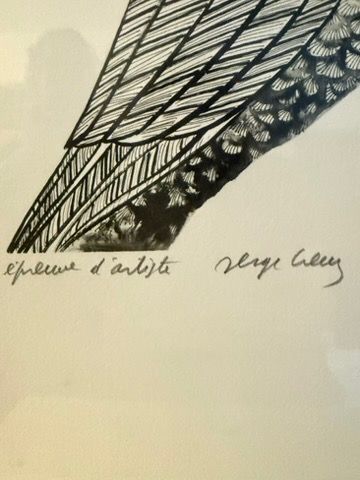Multiple print of an owl.
Signature to be...