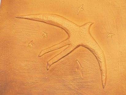 Jean-Michel Folon (1934-2005). Bas relief....