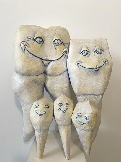 Jean Lequeu (1948-2017). Sculpture en papier...