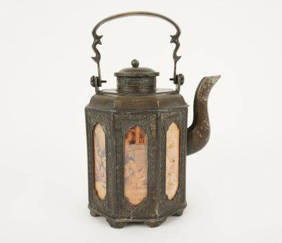 20th (early).
Octagonal lead teapot circa...