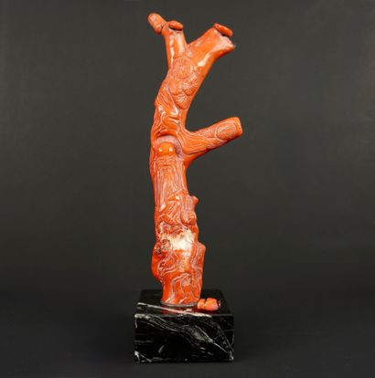 Chine
Corail sculpté représentant un boudha....