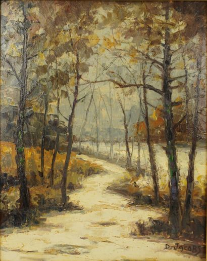 Dieudonné Jacobs (1882-1967). Paysage au...