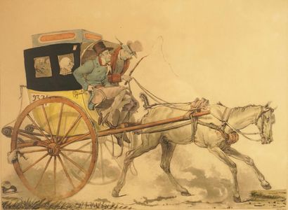 Carle VERNET (1758-1836). Gravure. Route...