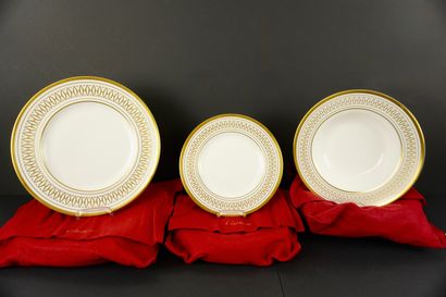CARTIER. Cartier dinner service. White and...
