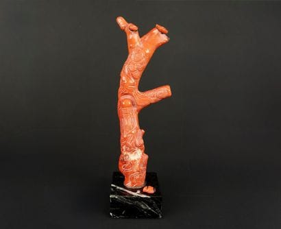 Chine
Corail sculpté représentant un boudha....