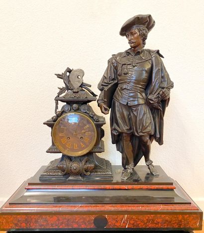 Spectacular regule clock or mantel clock,...