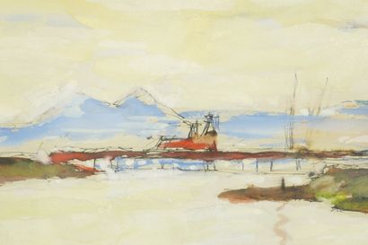 Jean Donnay (1897-1992). Aquarelle et gouache....